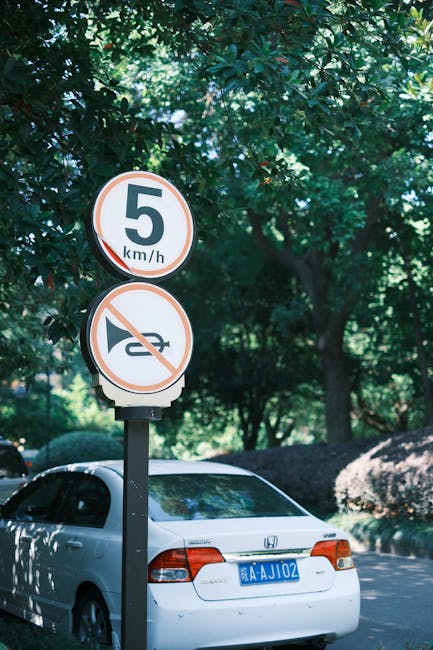 Speed limit 5km sign blog