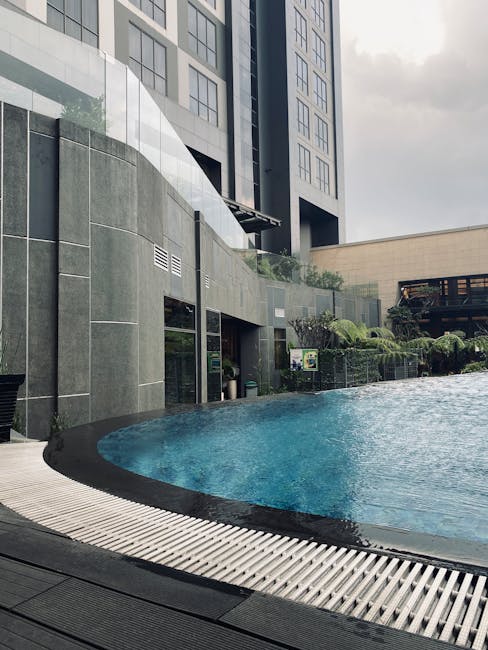 PentaVault headquarters with swimming pool