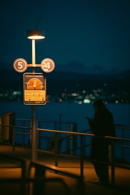 24/5 support sign at night
